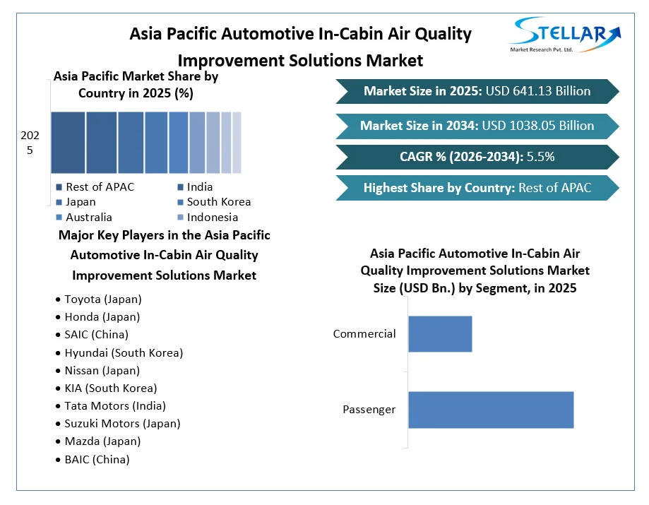 Asia Pacific Automotive In-Cabin Air Quality Improvement Solutions Market