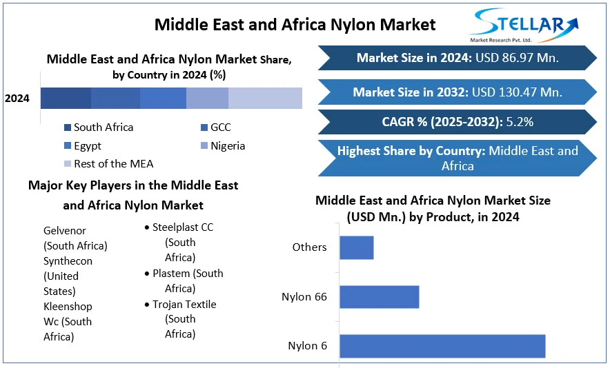 Middle East and Africa Nylon Market snapshot