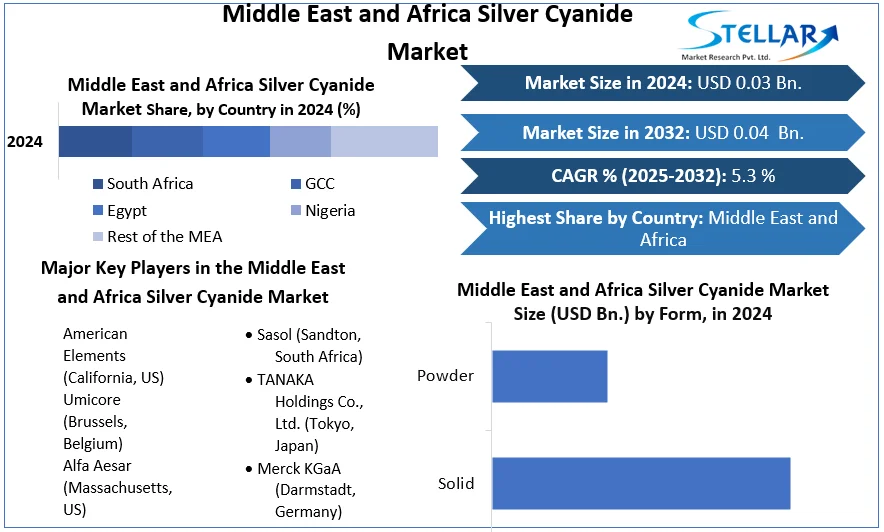 Middle East and Africa Silver Cyanide Market snapshot