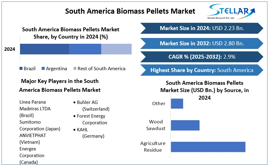 South America Biomass Pellets Market snapshot