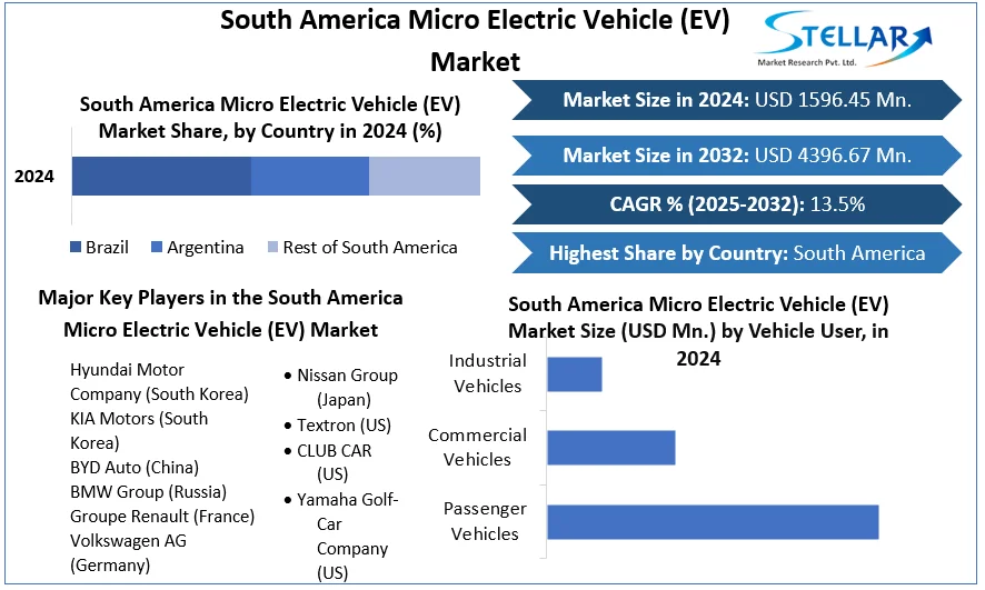 South America Micro Electric Vehicle (EV) Market snapshot